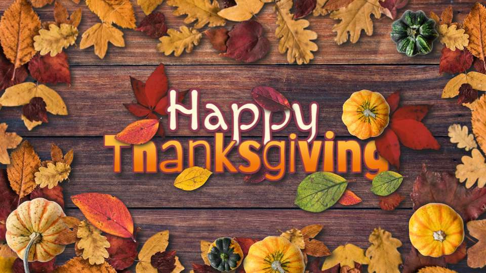 Thanksgiving Autumn motion graphic preview.