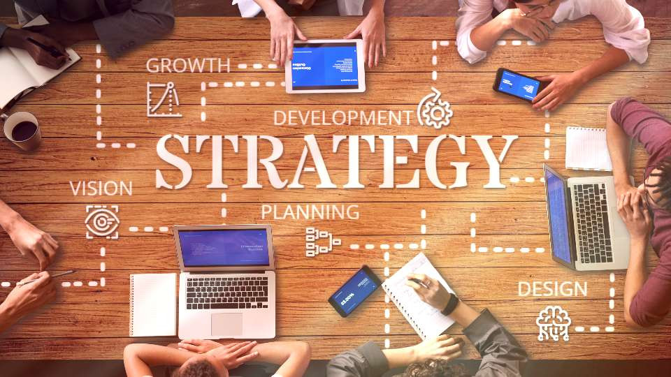Strategy Meeting motion graphic preview.