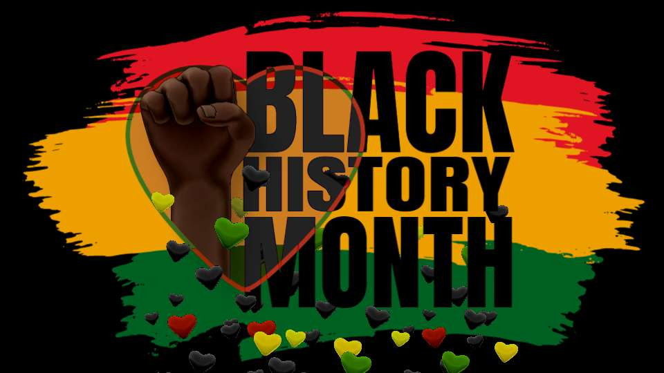 Black History Heart Fist Video motion graphic preview.