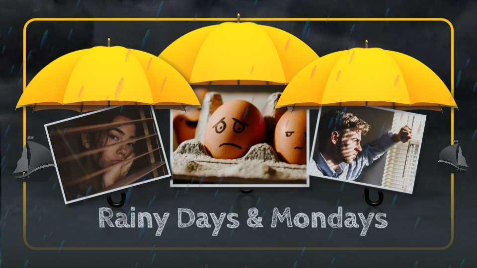 Rainy Days And Mondays motion graphic preview.