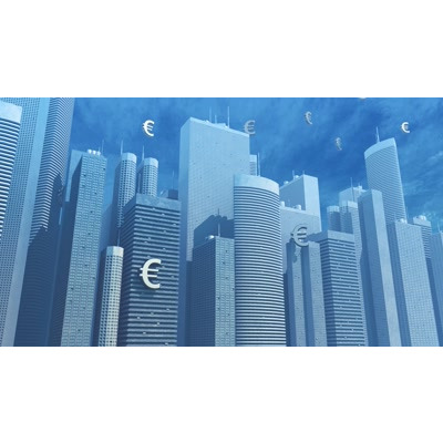 Euros Rise From City motion graphic preview.