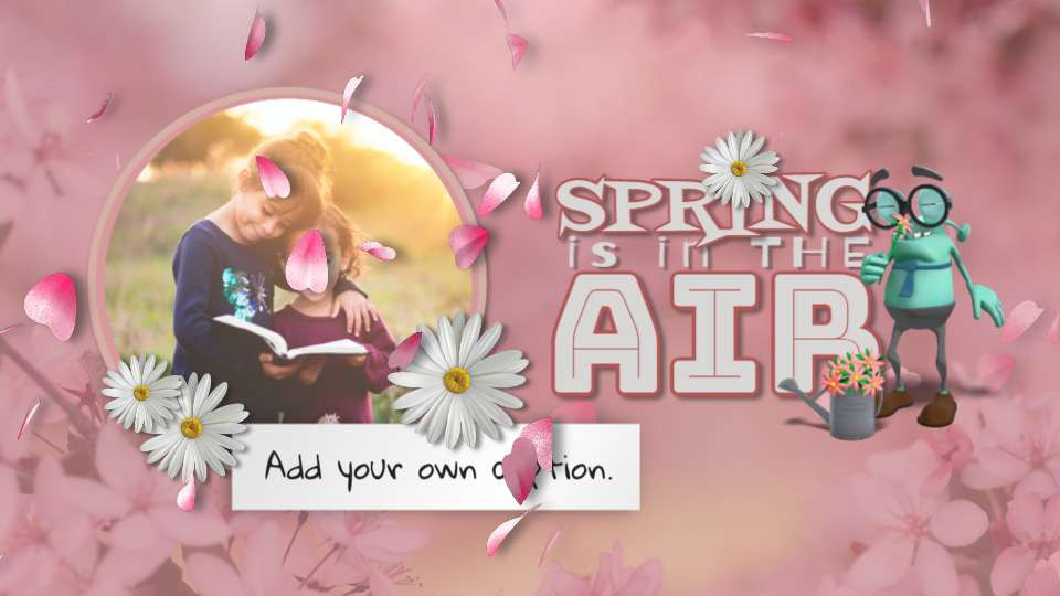 Spring In The Air motion graphic preview.