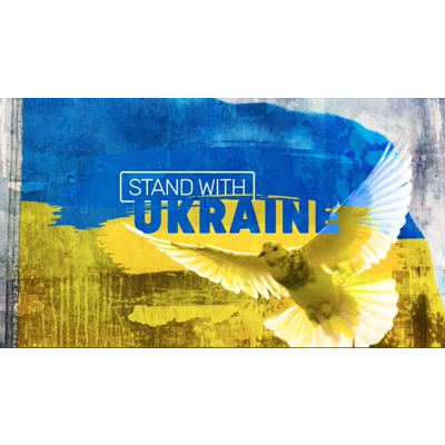 Stand with Ukraine motion graphic preview.