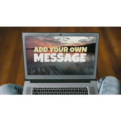 Relaxing On Laptop Custom motion graphic preview.