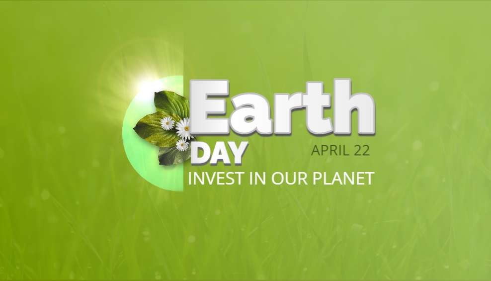 Earth Day Leaves motion graphic preview.
