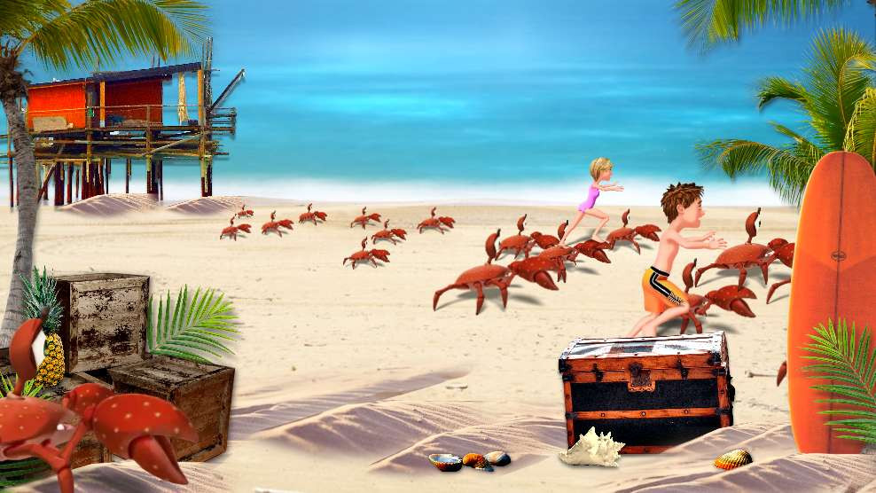 Crab Attack motion graphic preview.