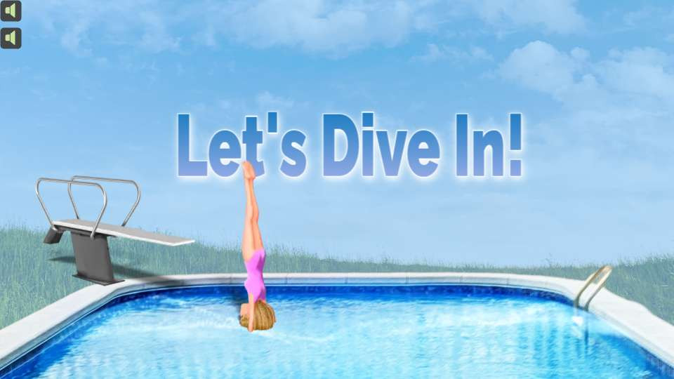 Lets Dive In motion graphic preview.