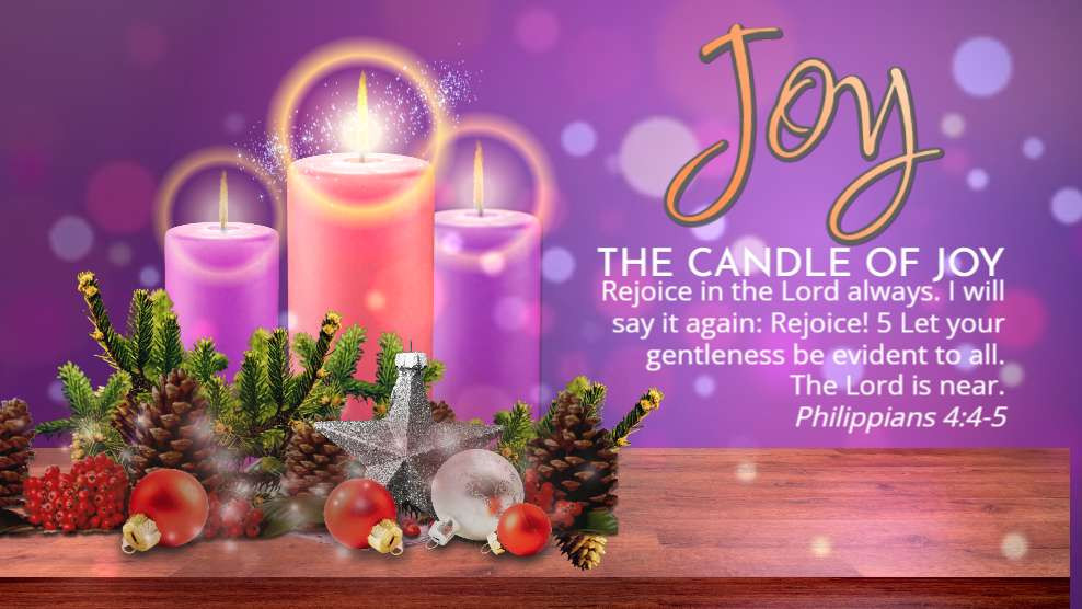 Advent Candle Of Joy motion graphic preview.