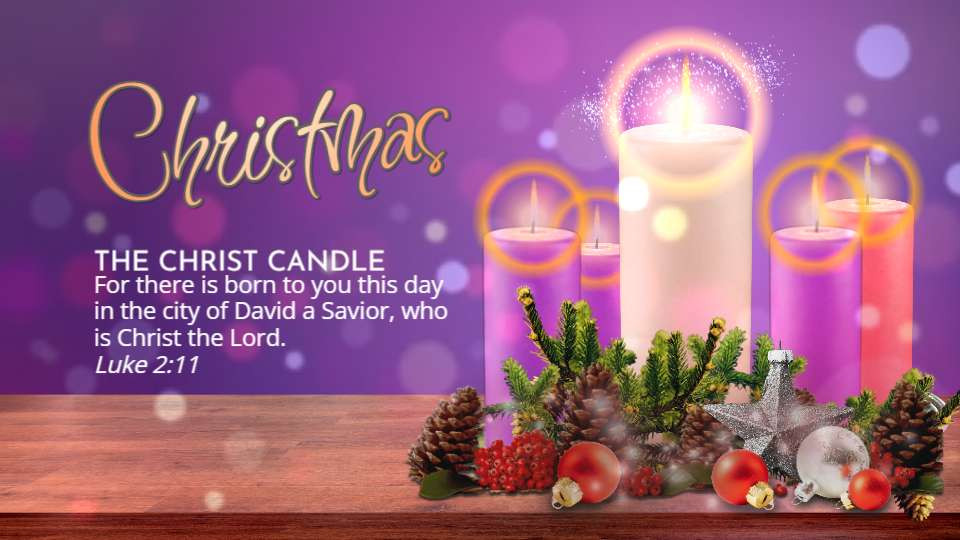Christ Candle Advent motion graphic preview.