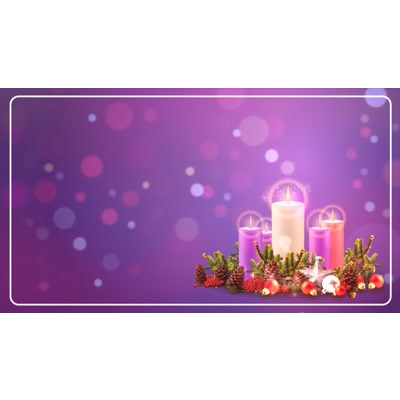 Advent Wreath Candles motion graphic preview.