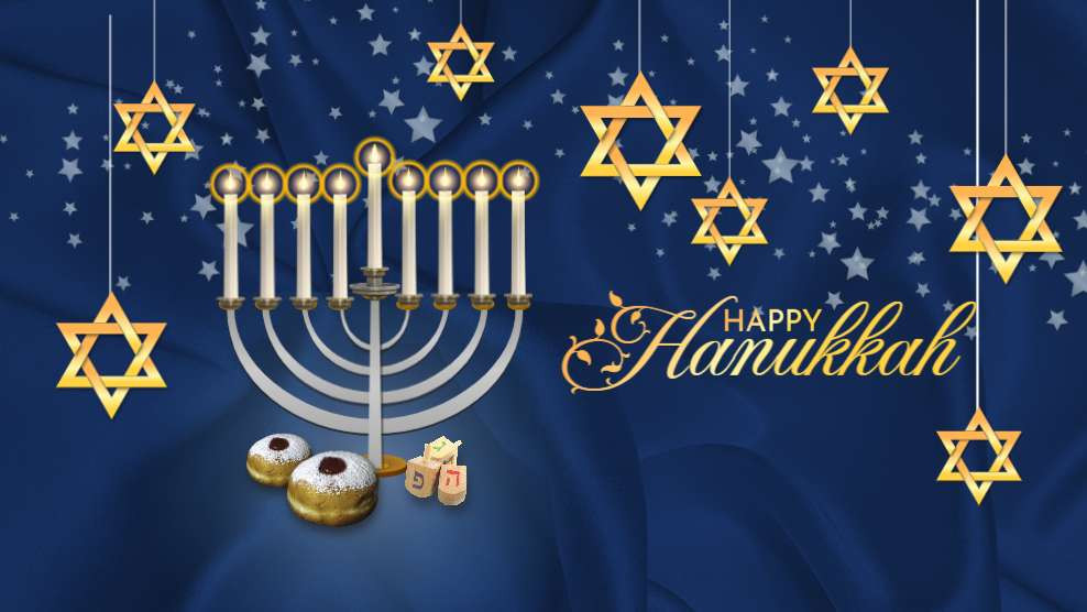 Hanukkah Stars motion graphic preview.