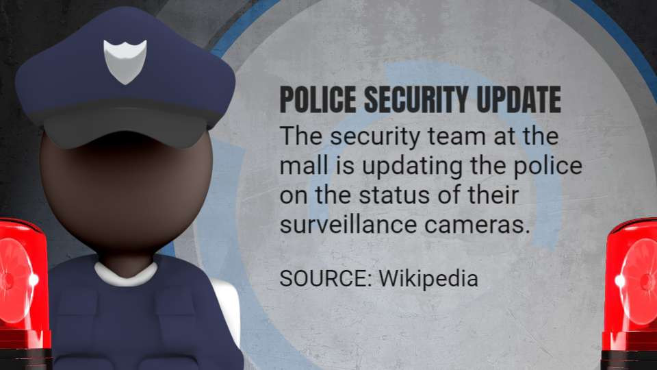 police security video background preview image.