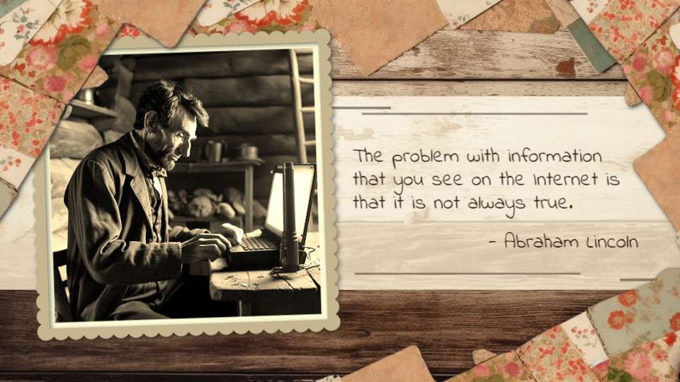Abraham Lincoln Internet motion graphic preview.