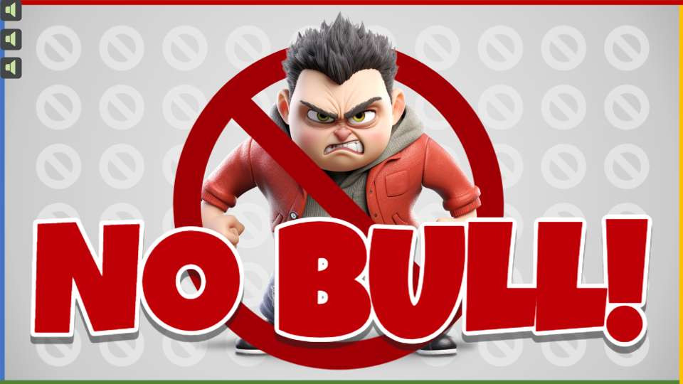 No Bullying Allowed Video motion graphic preview.