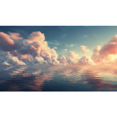 Water Reflecting the Sky Video Backdrop motion graphic preview.