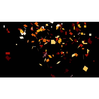 Orange Confetti Video motion graphic preview.