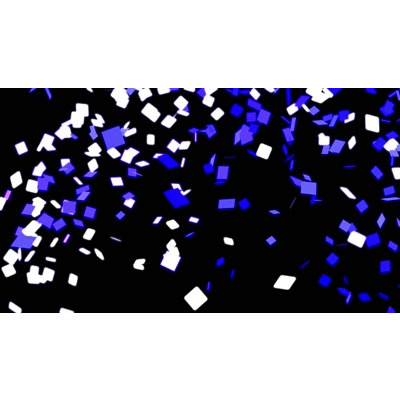 Blue And White Confetti motion graphic preview.