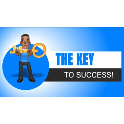 Key To Success Title Art Video motion graphic preview.