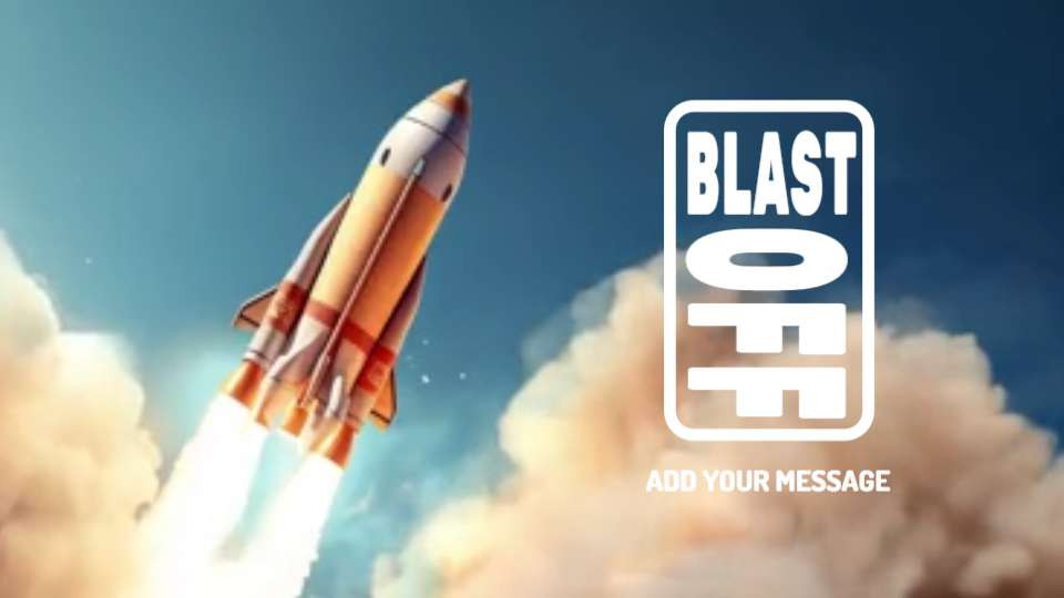 Rocket Blast Video Backdrop motion graphic preview.
