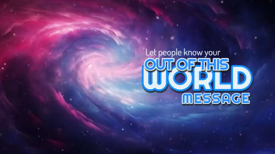 Swirling Galaxy Video motion graphic preview.