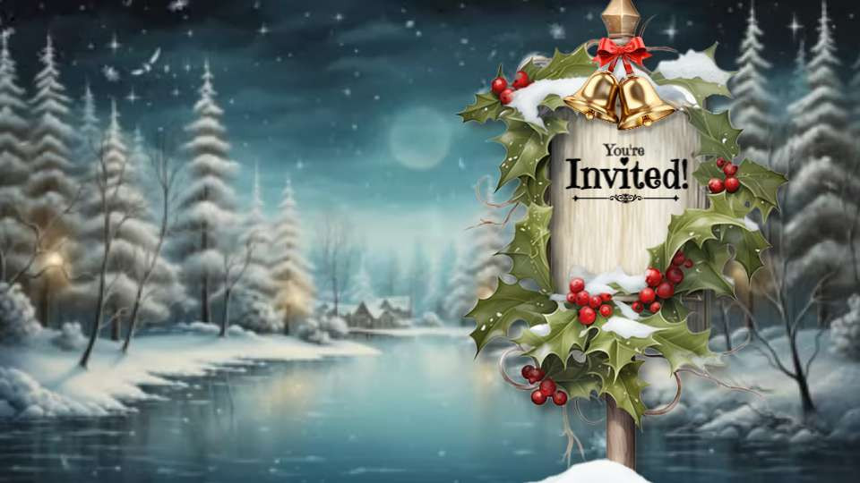 frozen river video background preview image.