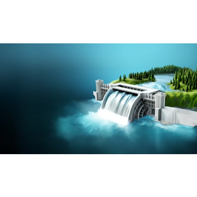 Hydroelectric Dam Power Plant motion graphic preview.