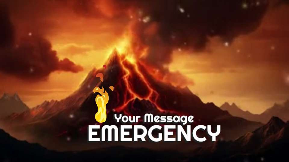 Erupting Volcano Video motion graphic preview.