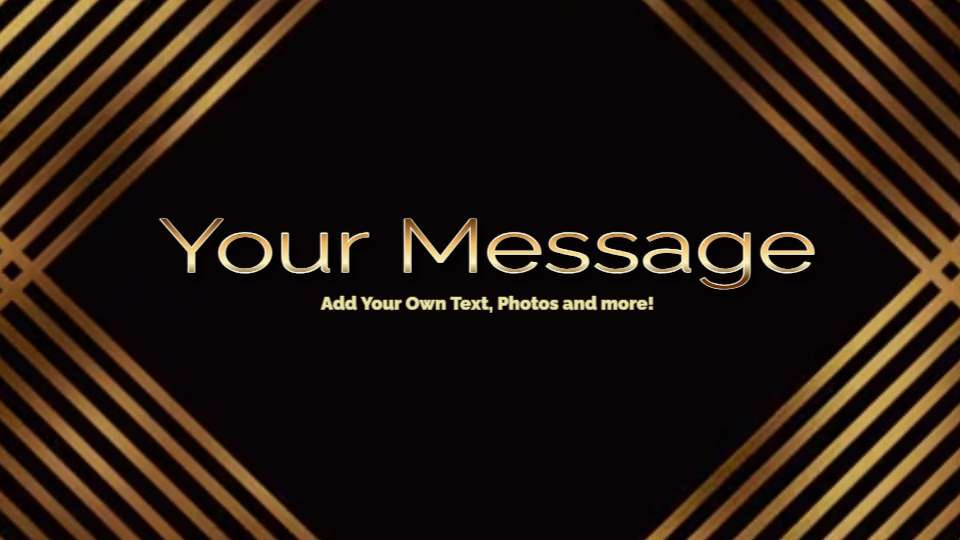 Simple Elegance Unleashed: Explore the Visual Captivation of Slanted Gold Lines motion graphic preview.