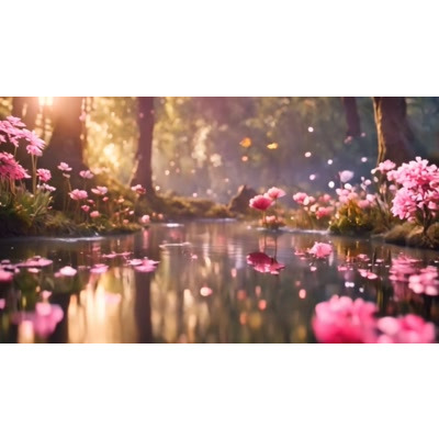 Peaceful Summer Pond motion graphic preview.
