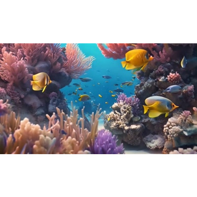 Underwater Coral Reef motion graphic preview.