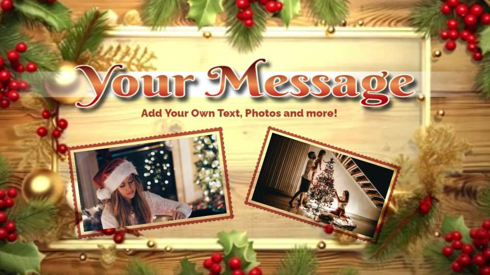 Holiday Border Video motion graphic preview.