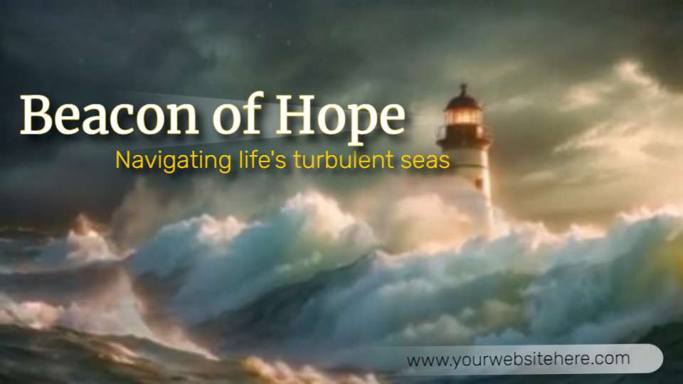 Lighthouse storm template