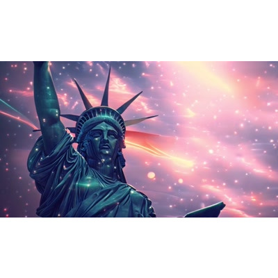 Statue Of Liberty Video motion graphic preview.