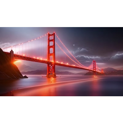 Golden Gate Bridge Video motion graphic preview.