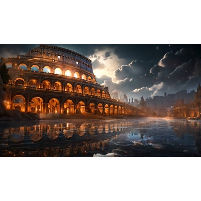 Roman Colosseum Motion Video motion graphic preview.