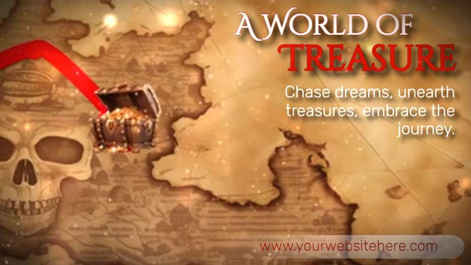 Searching for Treasure Video motion graphic preview.