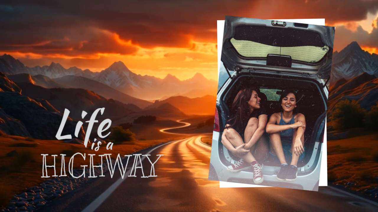 Mountain Highway Motion Video motion graphic preview.