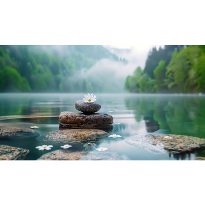 Lake Mountain Serenity Video motion graphic preview.