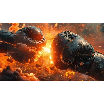 Boxing Glove Explosion Video motion graphic preview.