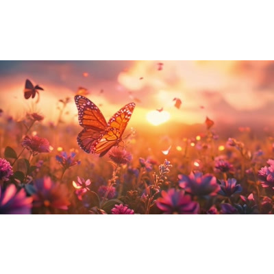 Butterfly Dreamscape Video motion graphic preview.