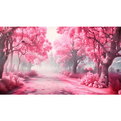 Cherry Blossom Path Video motion graphic preview.
