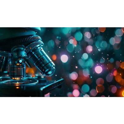 Microscope Bokeh Motion Video motion graphic preview.