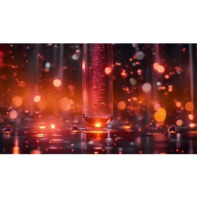 Test Tube Bokeh Video motion graphic preview.