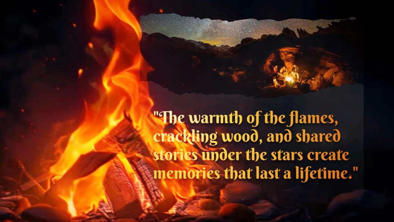 Campfire Flames Video motion graphic preview.