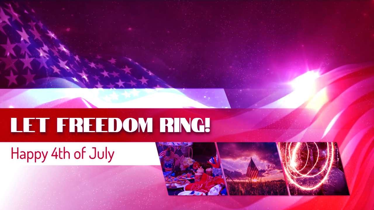 usa abstract flag video background preview image.