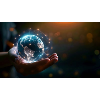Global Network In Your Hand motion graphic preview.