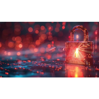 Digital Security Lock Motion Video motion graphic preview.