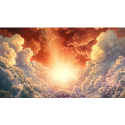 Cloud Tunnel Bright Light Motion Video motion graphic preview.