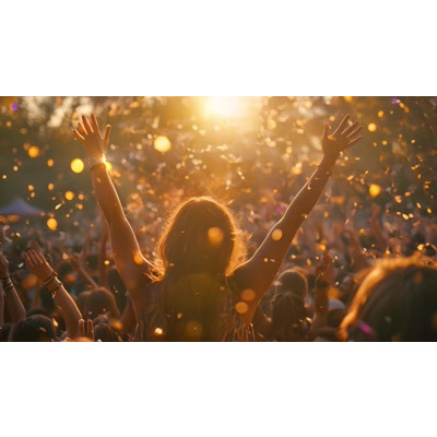 Concert Crowd Video motion graphic preview.