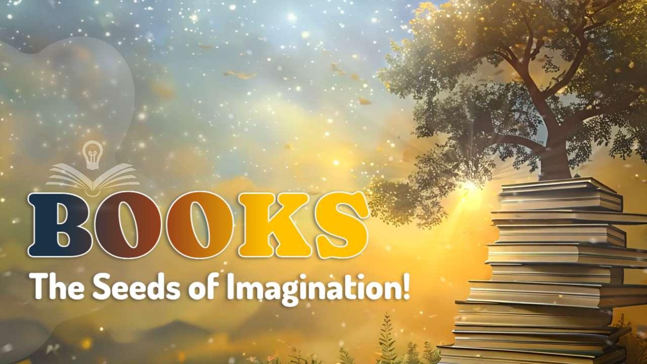 Books Growing Tree Video motion graphic preview.